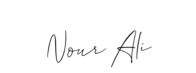 You can use this online signature creator to create a handwritten signature for the name Nour Ali. This is the best online autograph maker. Nour Ali signature style 2 images and pictures png