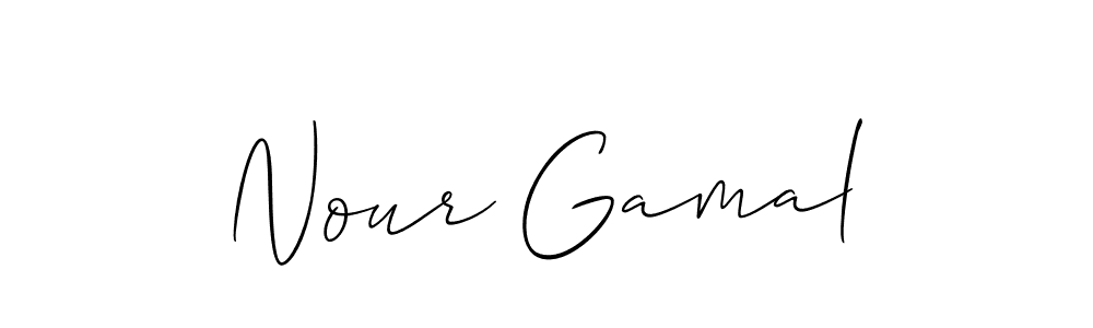 Check out images of Autograph of Nour Gamal name. Actor Nour Gamal Signature Style. Allison_Script is a professional sign style online. Nour Gamal signature style 2 images and pictures png