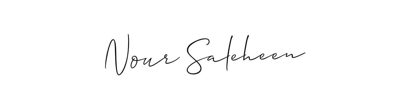Make a beautiful signature design for name Nour Saleheen. Use this online signature maker to create a handwritten signature for free. Nour Saleheen signature style 2 images and pictures png