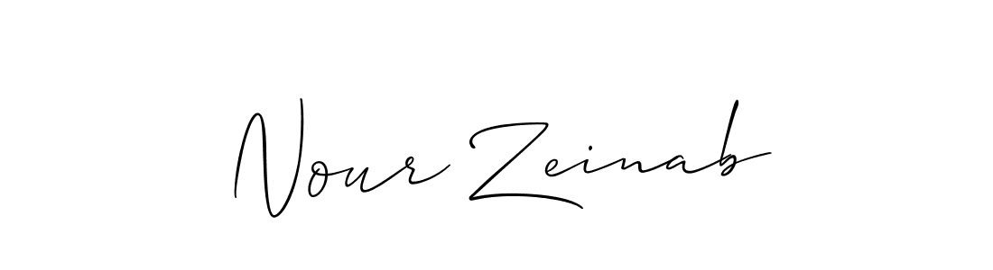 It looks lik you need a new signature style for name Nour Zeinab. Design unique handwritten (Allison_Script) signature with our free signature maker in just a few clicks. Nour Zeinab signature style 2 images and pictures png