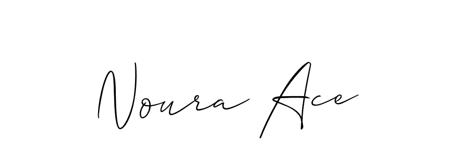 Noura Ace stylish signature style. Best Handwritten Sign (Allison_Script) for my name. Handwritten Signature Collection Ideas for my name Noura Ace. Noura Ace signature style 2 images and pictures png