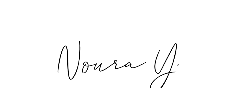Best and Professional Signature Style for Noura Y.. Allison_Script Best Signature Style Collection. Noura Y. signature style 2 images and pictures png