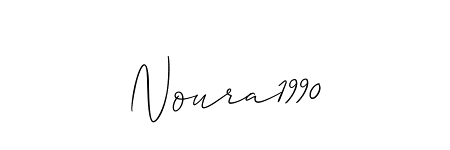 if you are searching for the best signature style for your name Noura1990. so please give up your signature search. here we have designed multiple signature styles  using Allison_Script. Noura1990 signature style 2 images and pictures png