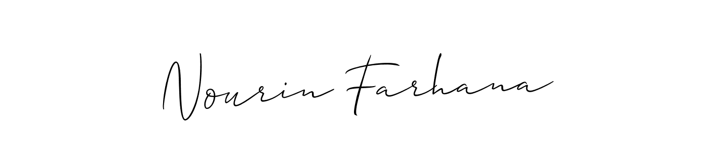 Make a beautiful signature design for name Nourin Farhana. Use this online signature maker to create a handwritten signature for free. Nourin Farhana signature style 2 images and pictures png