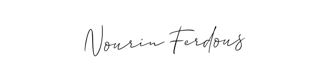 How to Draw Nourin Ferdous signature style? Allison_Script is a latest design signature styles for name Nourin Ferdous. Nourin Ferdous signature style 2 images and pictures png