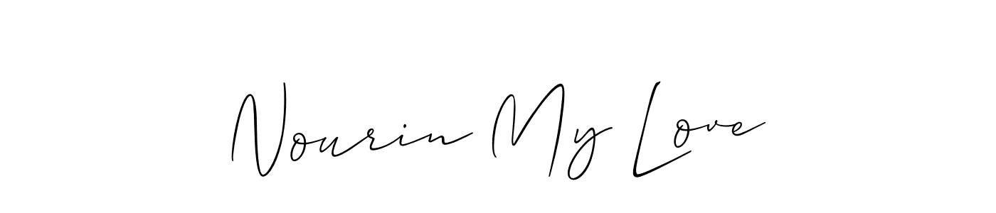 How to Draw Nourin My Love signature style? Allison_Script is a latest design signature styles for name Nourin My Love. Nourin My Love signature style 2 images and pictures png