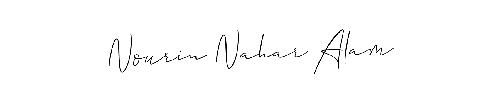 Also You can easily find your signature by using the search form. We will create Nourin Nahar Alam name handwritten signature images for you free of cost using Allison_Script sign style. Nourin Nahar Alam signature style 2 images and pictures png