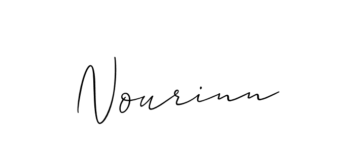 How to make Nourinn name signature. Use Allison_Script style for creating short signs online. This is the latest handwritten sign. Nourinn signature style 2 images and pictures png
