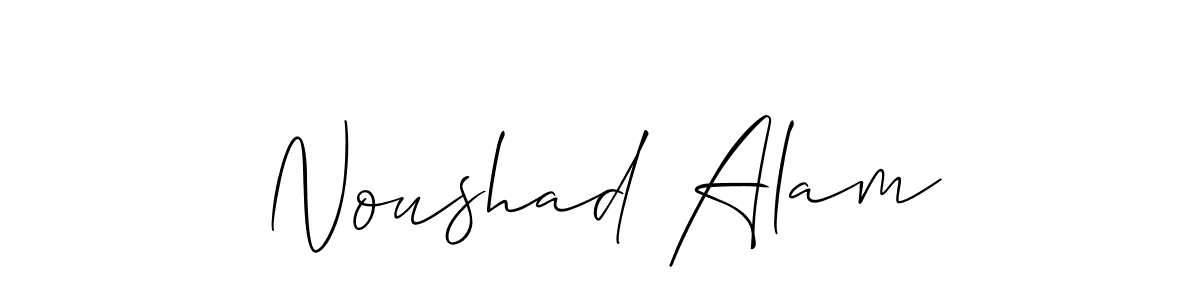 The best way (Allison_Script) to make a short signature is to pick only two or three words in your name. The name Noushad Alam include a total of six letters. For converting this name. Noushad Alam signature style 2 images and pictures png
