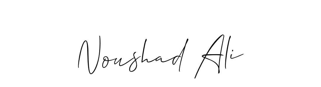 How to Draw Noushad Ali signature style? Allison_Script is a latest design signature styles for name Noushad Ali. Noushad Ali signature style 2 images and pictures png