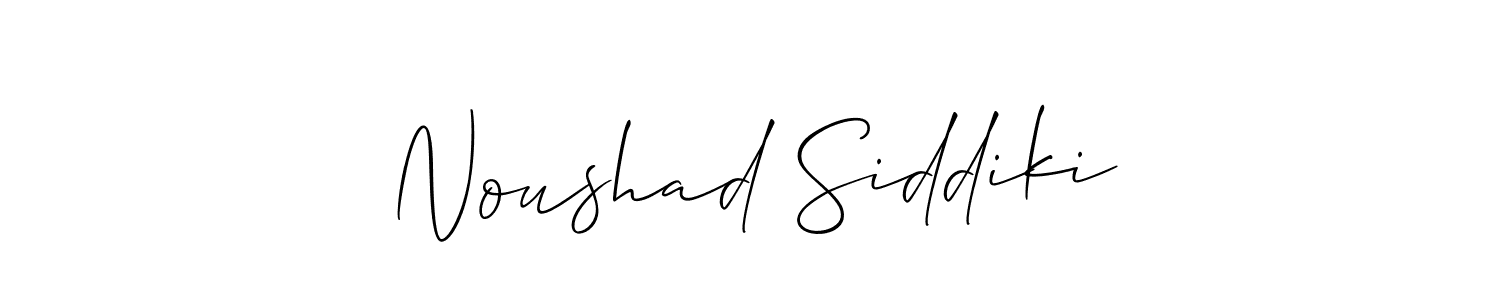 How to make Noushad Siddiki signature? Allison_Script is a professional autograph style. Create handwritten signature for Noushad Siddiki name. Noushad Siddiki signature style 2 images and pictures png