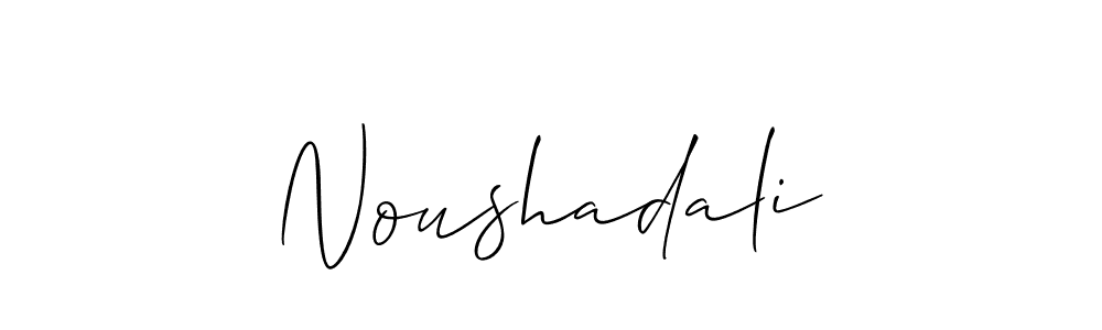 Make a beautiful signature design for name Noushadali. Use this online signature maker to create a handwritten signature for free. Noushadali signature style 2 images and pictures png