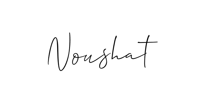 It looks lik you need a new signature style for name Noushat. Design unique handwritten (Allison_Script) signature with our free signature maker in just a few clicks. Noushat signature style 2 images and pictures png