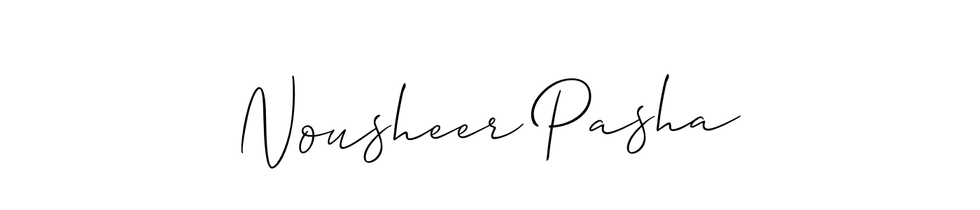 Make a beautiful signature design for name Nousheer Pasha. Use this online signature maker to create a handwritten signature for free. Nousheer Pasha signature style 2 images and pictures png