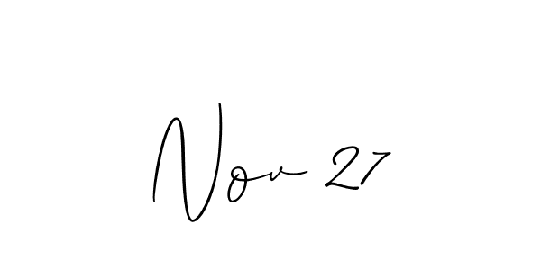 Also You can easily find your signature by using the search form. We will create Nov 27 name handwritten signature images for you free of cost using Allison_Script sign style. Nov 27 signature style 2 images and pictures png