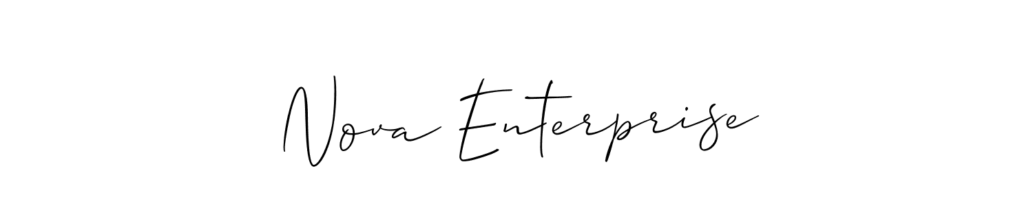 How to make Nova Enterprise signature? Allison_Script is a professional autograph style. Create handwritten signature for Nova Enterprise name. Nova Enterprise signature style 2 images and pictures png