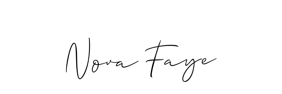 Best and Professional Signature Style for Nova Faye. Allison_Script Best Signature Style Collection. Nova Faye signature style 2 images and pictures png