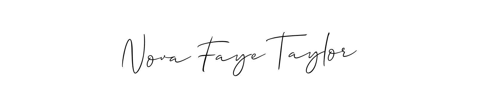 Make a short Nova Faye Taylor signature style. Manage your documents anywhere anytime using Allison_Script. Create and add eSignatures, submit forms, share and send files easily. Nova Faye Taylor signature style 2 images and pictures png