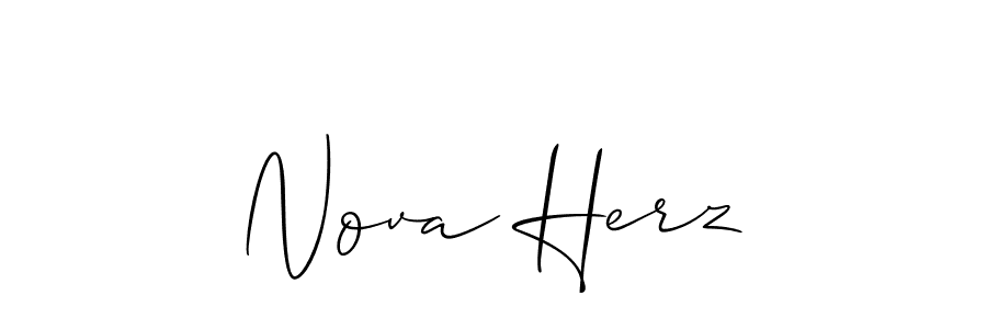 Best and Professional Signature Style for Nova Herz. Allison_Script Best Signature Style Collection. Nova Herz signature style 2 images and pictures png