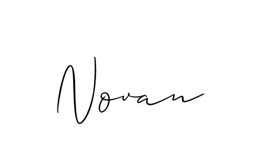 You should practise on your own different ways (Allison_Script) to write your name (Novan) in signature. don't let someone else do it for you. Novan signature style 2 images and pictures png