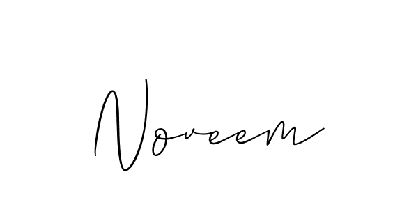 The best way (Allison_Script) to make a short signature is to pick only two or three words in your name. The name Noveem include a total of six letters. For converting this name. Noveem signature style 2 images and pictures png