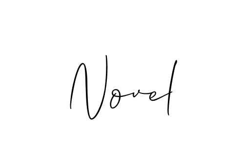 Allison_Script is a professional signature style that is perfect for those who want to add a touch of class to their signature. It is also a great choice for those who want to make their signature more unique. Get Novel name to fancy signature for free. Novel signature style 2 images and pictures png