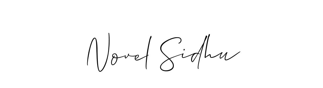 if you are searching for the best signature style for your name Novel Sidhu. so please give up your signature search. here we have designed multiple signature styles  using Allison_Script. Novel Sidhu signature style 2 images and pictures png