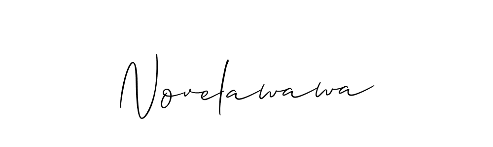 How to Draw Novelawawa signature style? Allison_Script is a latest design signature styles for name Novelawawa. Novelawawa signature style 2 images and pictures png