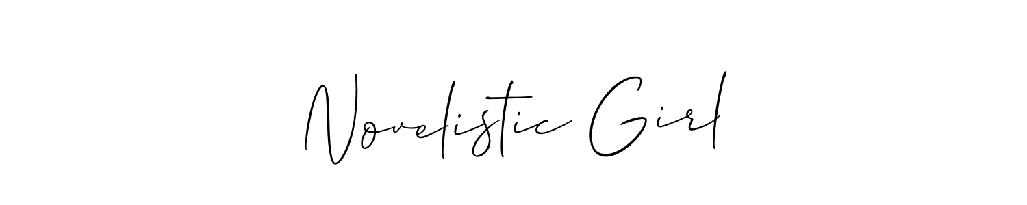 How to Draw Novelistic Girl signature style? Allison_Script is a latest design signature styles for name Novelistic Girl. Novelistic Girl signature style 2 images and pictures png