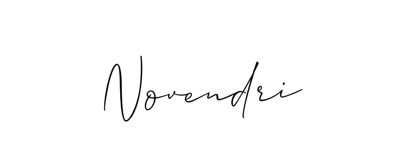 You should practise on your own different ways (Allison_Script) to write your name (Novendri) in signature. don't let someone else do it for you. Novendri signature style 2 images and pictures png