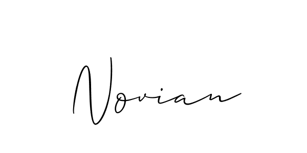 Also You can easily find your signature by using the search form. We will create Novian name handwritten signature images for you free of cost using Allison_Script sign style. Novian signature style 2 images and pictures png