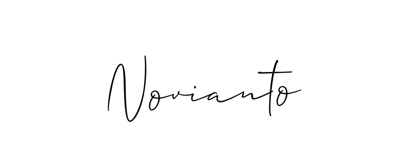 Also we have Novianto name is the best signature style. Create professional handwritten signature collection using Allison_Script autograph style. Novianto signature style 2 images and pictures png