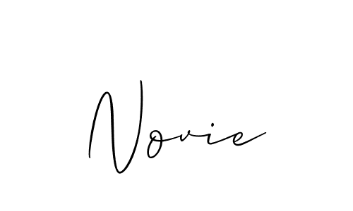 It looks lik you need a new signature style for name Novie. Design unique handwritten (Allison_Script) signature with our free signature maker in just a few clicks. Novie signature style 2 images and pictures png