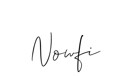 Nowfi stylish signature style. Best Handwritten Sign (Allison_Script) for my name. Handwritten Signature Collection Ideas for my name Nowfi. Nowfi signature style 2 images and pictures png