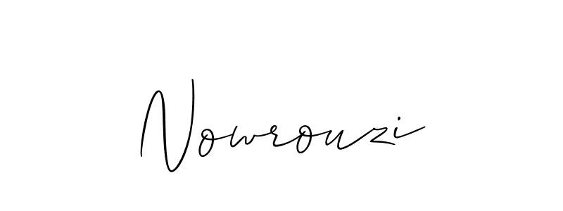 It looks lik you need a new signature style for name Nowrouzi. Design unique handwritten (Allison_Script) signature with our free signature maker in just a few clicks. Nowrouzi signature style 2 images and pictures png