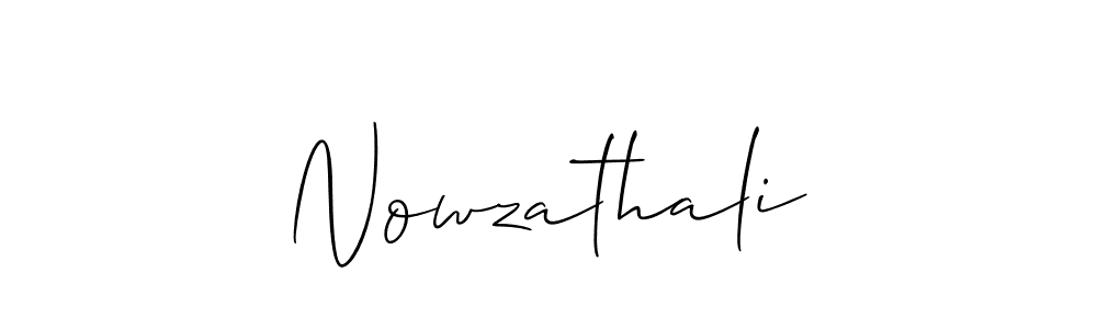 Make a beautiful signature design for name Nowzathali. Use this online signature maker to create a handwritten signature for free. Nowzathali signature style 2 images and pictures png