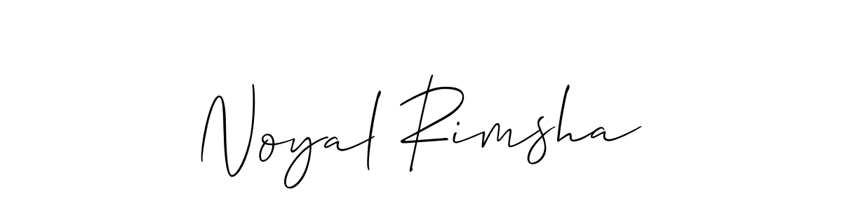 This is the best signature style for the Noyal Rimsha name. Also you like these signature font (Allison_Script). Mix name signature. Noyal Rimsha signature style 2 images and pictures png