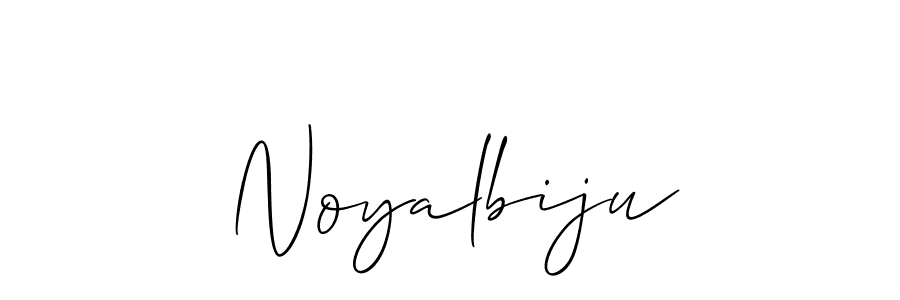 Also we have Noyalbiju name is the best signature style. Create professional handwritten signature collection using Allison_Script autograph style. Noyalbiju signature style 2 images and pictures png