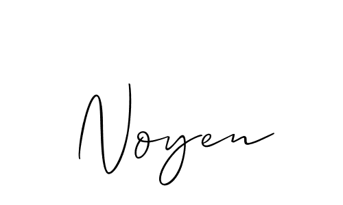 Design your own signature with our free online signature maker. With this signature software, you can create a handwritten (Allison_Script) signature for name Noyen. Noyen signature style 2 images and pictures png