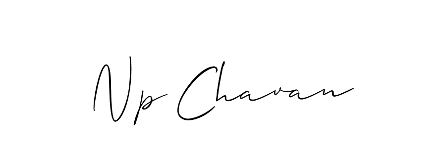Create a beautiful signature design for name Np Chavan. With this signature (Allison_Script) fonts, you can make a handwritten signature for free. Np Chavan signature style 2 images and pictures png