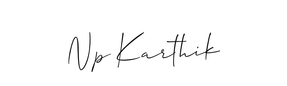 Best and Professional Signature Style for Np Karthik. Allison_Script Best Signature Style Collection. Np Karthik signature style 2 images and pictures png