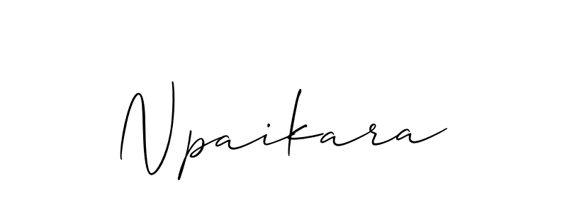 Npaikara stylish signature style. Best Handwritten Sign (Allison_Script) for my name. Handwritten Signature Collection Ideas for my name Npaikara. Npaikara signature style 2 images and pictures png