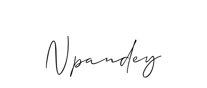 How to make Npandey name signature. Use Allison_Script style for creating short signs online. This is the latest handwritten sign. Npandey signature style 2 images and pictures png