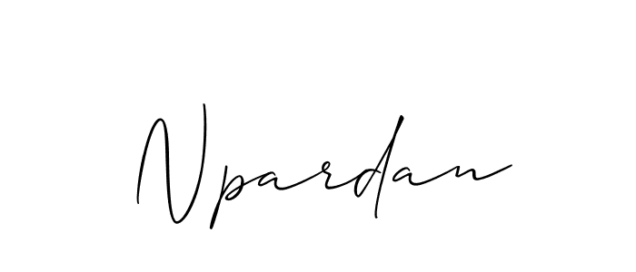 Once you've used our free online signature maker to create your best signature Allison_Script style, it's time to enjoy all of the benefits that Npardan name signing documents. Npardan signature style 2 images and pictures png