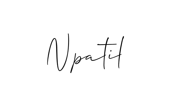 The best way (Allison_Script) to make a short signature is to pick only two or three words in your name. The name Npatil include a total of six letters. For converting this name. Npatil signature style 2 images and pictures png