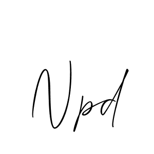 if you are searching for the best signature style for your name Npd. so please give up your signature search. here we have designed multiple signature styles  using Allison_Script. Npd signature style 2 images and pictures png