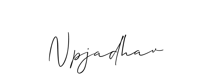 Similarly Allison_Script is the best handwritten signature design. Signature creator online .You can use it as an online autograph creator for name Npjadhav. Npjadhav signature style 2 images and pictures png