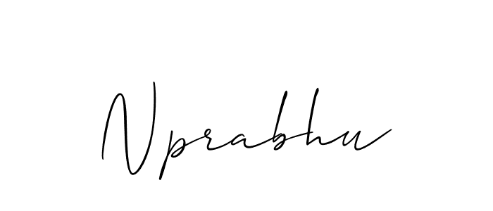 It looks lik you need a new signature style for name Nprabhu. Design unique handwritten (Allison_Script) signature with our free signature maker in just a few clicks. Nprabhu signature style 2 images and pictures png