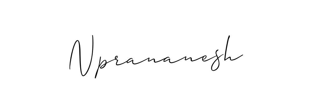 How to make Nprananesh name signature. Use Allison_Script style for creating short signs online. This is the latest handwritten sign. Nprananesh signature style 2 images and pictures png