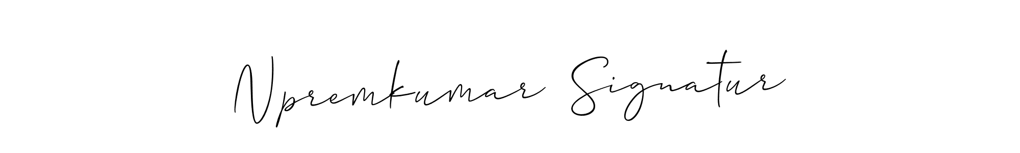 Make a beautiful signature design for name Npremkumar  Signatur. Use this online signature maker to create a handwritten signature for free. Npremkumar  Signatur signature style 2 images and pictures png